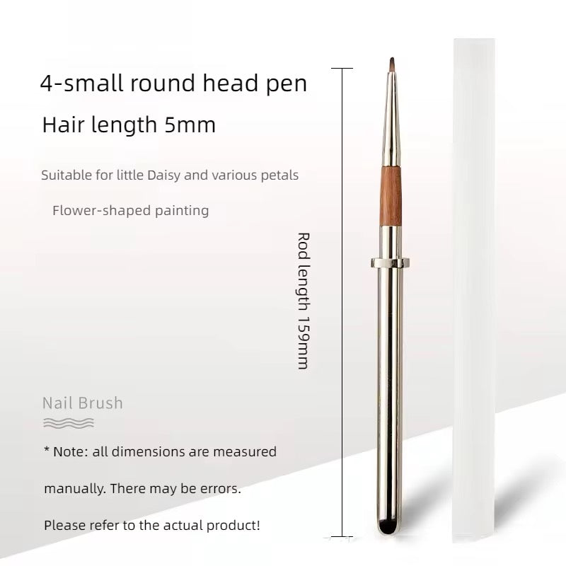 Luxury Nail Brush with Wooden Box (13 Brushes)