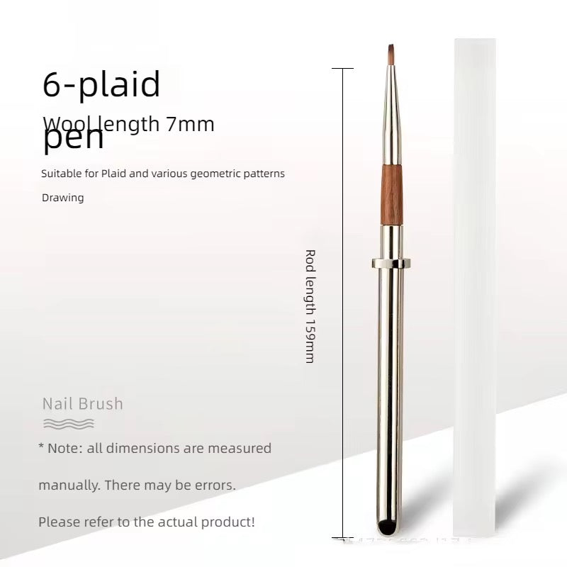 Luxury Nail Brush with Wooden Box (13 Brushes)